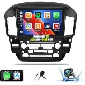 2+64G Android 13 Car Stereo for Lexus RX300/Toyota Harrier 1997-2003 with Wireless CarPlay Android Auto, 9" Touchscreen Radio with Mirror Link Navi WiFi Bluetooth FM RDS HiFi/EQ SWC + Backup Camera in Saudi Arabia