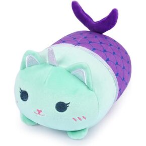Mermaid Cat Stuffed Animal,8 inch Cute Cat Plush Mermaid Stuffed Animal Soft Cartoon Cat Plush Pillow, Kawaii Plush Toy for Kids Girls Boys Birthday