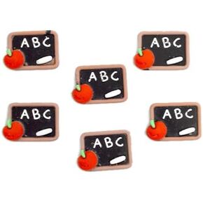 Chalk Board Embellishments by Dress It Up Buttons and Embellishments - 6 Pieces