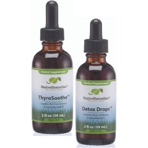 Native Remedies ThyroSoothe and Detox Drops ComboPack