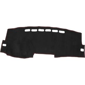 Dash Cover for Toyota Corolla 2007-2013 / Center Console Dashboard Cover/Non-Slip/Suede / 1 Pcs Black Red in Saudi Arabia