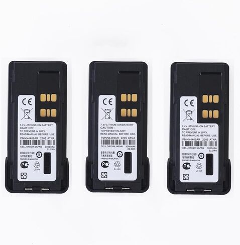 3 حزم بطارية بديلة Li-Ion 7.4V 2600mAh متوافقة مع سلسلة Motorola XPR3300، سلسلة XPR3500، سلسلة XPR7350، سلسلة XPR7550 استبدال أجهزة الراديو ثنائية الاتجاه لـ PMNN4409 PMNN4409AR in Kuwait