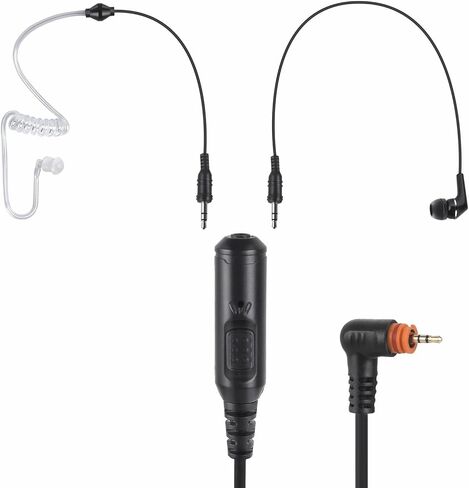 Surveillance Kit Earpiece 2.5mm Jack Slim Plug Single Pin Headset Mic Inline Ptt Ear Piece for Motorola sl300 sl7550 tlk100 sl7580e sl7590e sl3500e sl1k sl1m(to 3.5mm Aux Earbuds Earphone) in Saudi Arabia