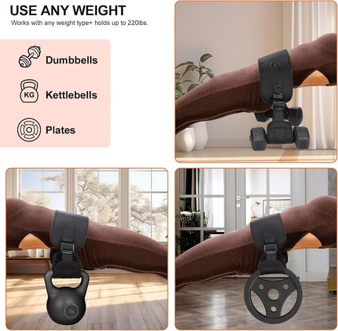 TOBWOLF تمرين حزام دفع الورك، سهل الاستخدام مع الدمبل أو Kettlebell أو الألواح، حزام غنيمة لدفع الورك مع أكياس دعم الوزن، مدرب خصر حزام دفع الورك لتمارين الصالة الرياضية المنزلية in Saudi Arabia