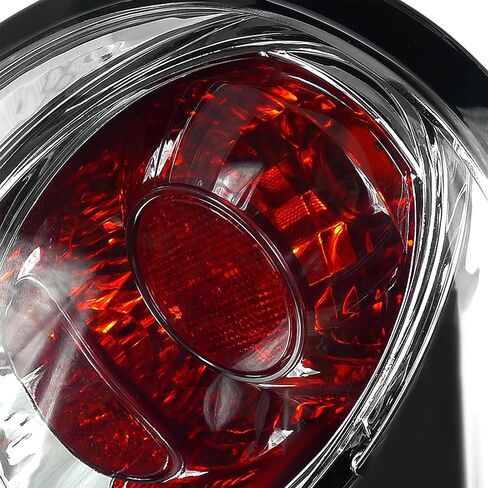 Spec-D Tuning Euro Chrome Housing Clear Lens Tail Lights Compatible with 1998-2005 VW Beetle, Left + Right Pair Assembly in Kuwait