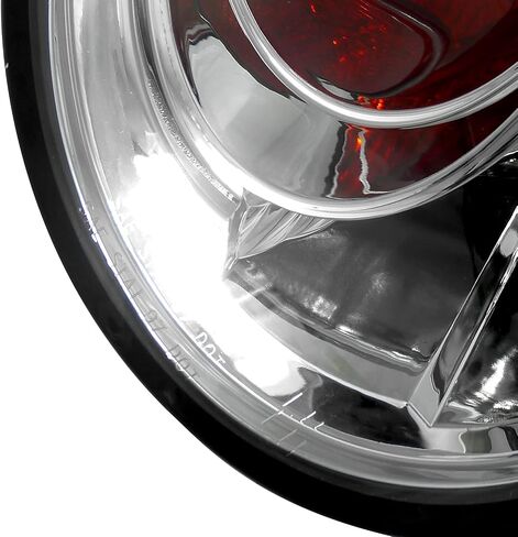 Spec-D Tuning Euro Chrome Housing Clear Lens Tail Lights Compatible with 1998-2005 VW Beetle, Left + Right Pair Assembly in Kuwait