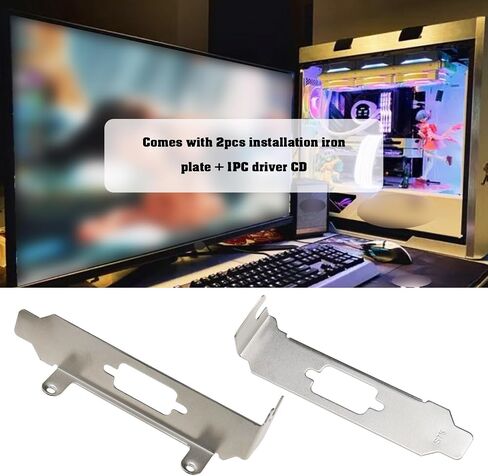 Create idea Port Card PCI Express Serial Card PCI Express Serial Extension Adapter PCI-E to RS232 Serial Expansion Card Compatible with Windows XP/Vista/7/8 in Saudi Arabia