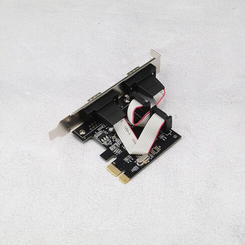 Create idea Port Card PCI Express Serial Card PCI Express Serial Extension Adapter PCI-E to RS232 Serial Expansion Card Compatible with Windows XP/Vista/7/8 in Saudi Arabia