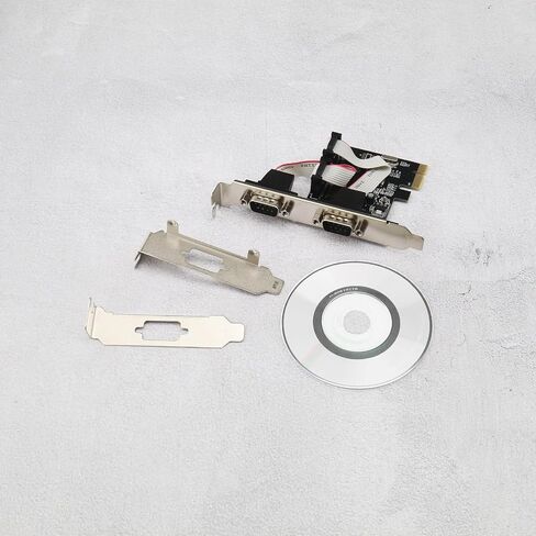 Create idea Port Card PCI Express Serial Card PCI Express Serial Extension Adapter PCI-E to RS232 Serial Expansion Card Compatible with Windows XP/Vista/7/8 in Saudi Arabia