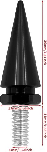HDBUBALUS Motorcycle Fairing Bolts Windshield Trim Screw Bolt Windshield Spike Bolts Fit for Harley Touring 1996-2013 Black in Saudi Arabia