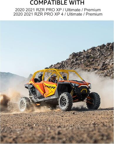 Half Windshield, A & UTV PRO Poly Front Windshield Clear Hard Coated Compatible with 2020-2024 Polaris RZR PRO XP ,2022-2024 RZR Turbo R, Repalce OEM #2884966, 2 Seater in Saudi Arabia
