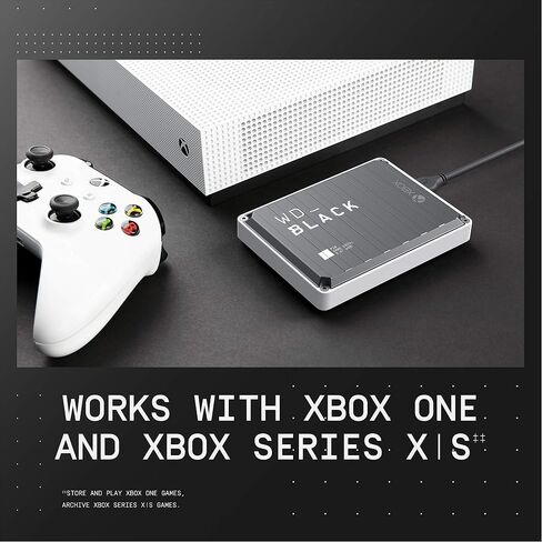 WD_BLACK 2TB P10 Game Drive, Portable External Hard Drive, Works with PlayStation, Xbox, & PC - WDBA2W0020BBK-WES1 in Saudi Arabia