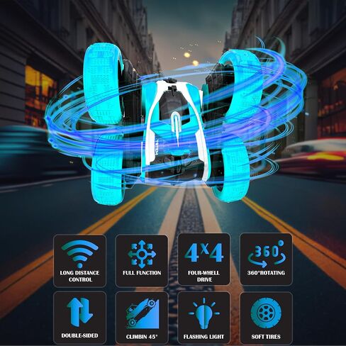 سيارة التحكم عن بعد المثالية للأطفال - سيارة لعبة RC عالية السرعة مع تحكم دقيق، بناء متين، وترفيه لا نهاية له (فيروزي) in Saudi Arabia