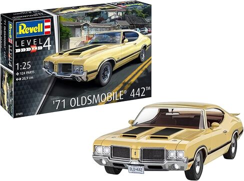 Revell 07695 '71 Oldsmobile® 442™ 1:25 Scale Unbuilt/Unpainted Plastic Model Kit in Saudi Arabia