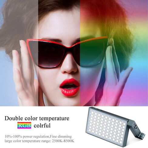 GODOX M1 RGB فيديو ضوء حجم الجيب على الكاميرا بطارية قابلة للشحن ضوء إبداعي 2500-8500K درجة حرارة اللون 0-360 لون كامل لسوني كانون نيكون فوجي DSLR كاميرا فيديو صورة in Saudi Arabia