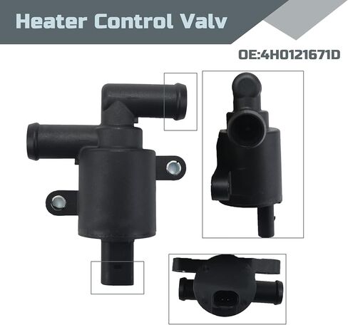 صمام التحكم في السخان 4H0121671D يناسب أودي A1 A3 A4 A5 A6 A7 A8 Q3 Q5 Q7 TT RS6 RS7 Golf GTI Passat Beetle Tiguan Atlas Passat Polo 2010-2017 in Kuwait