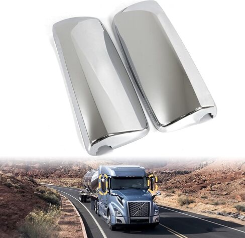 Pair Black Door Mirror Covers Set Left & Right Fit for Volvo VNL 780/630/730/860 VNM 430/630 VNX 300 in Saudi Arabia