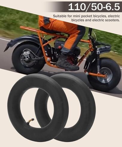 2 Pack Heavy Duty Replacement Inner Tube,Car Accessories Heavy Duty Replacement Inner Tube with TR-87 Bent Valve Stem,Inner Tubes Replacement for Wheelbarrows,Mowers (4.10/3.50-4) in Saudi Arabia