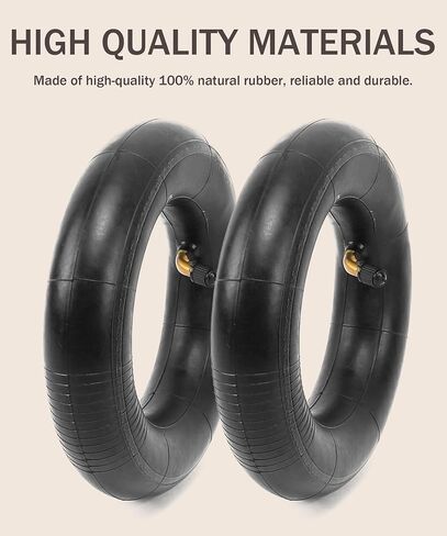 2 Pack Heavy Duty Replacement Inner Tube,Car Accessories Heavy Duty Replacement Inner Tube with TR-87 Bent Valve Stem,Inner Tubes Replacement for Wheelbarrows,Mowers (4.10/3.50-4) in Saudi Arabia