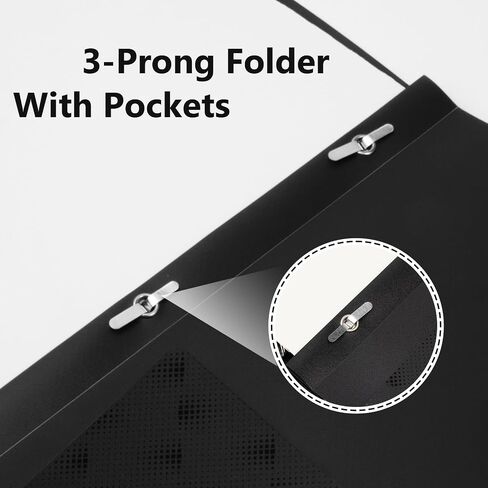 ViVin Plastic Folders with Pockets and Prongs,6 Pack,Heavy Duty 2-Pocket File Folder with 3 Fasteners,Fits Letter Size Paper,for School Home and Office(Bright Red) in Saudi Arabia