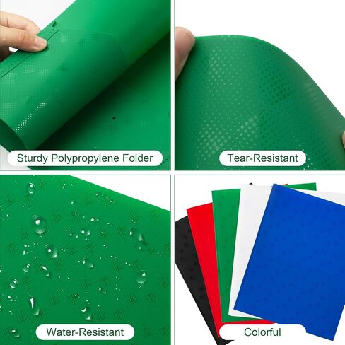 ViVin Plastic Folders with Pockets and Prongs,6 Pack,Heavy Duty 2-Pocket File Folder with 3 Fasteners,Fits Letter Size Paper,for School Home and Office(Bright Red) in Saudi Arabia
