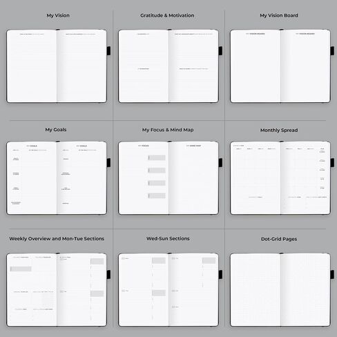 Clever Fox Advanced Weekly Planner – Undated Weekly & Monthly Life Goal Planner for Daily Productivity, Time Management and Hit Your Goals – Day Organizer Journal – Hardcover A5, Mystic Blue in Saudi Arabia