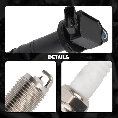 MAYASAF UF495 Ignition Coils 4 Pack + 4 Spark Plugs Kit Compatible for Toyota 2003-2010 4Runner/2007-2009 FJ Cruiser/2005-2017 Tacoma/2005-2011 Tundra in Saudi Arabia