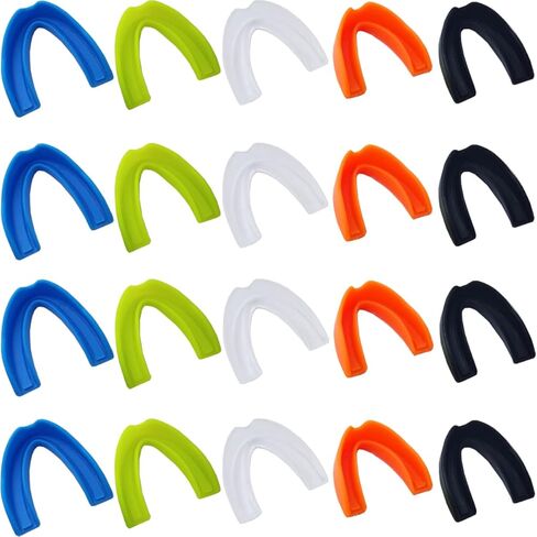 20 قطعة واقي الفم الرياضي للأطفال واقي الفم واللثة واقي الأسنان درع لعبة الحرس للملاكمة وكرة السلة وكرة القدم والهوكي والكاراتيه وكرة السلة لاكروس in Kuwait