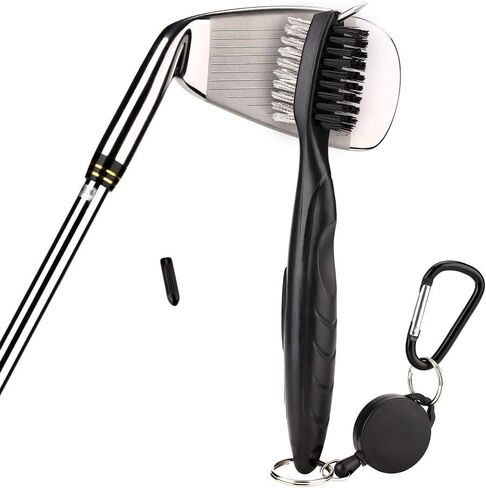 Golf Towel with Carabiner and Golf Club Brush Groove Cleaner Set, Waffle-Weave Towel and Brush Tool Kit with Club Groove Cleaner in Saudi Arabia