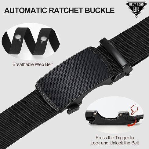 حزام مطاطي للرجال، حزام نايلون تكتيكي بإبزيم أسود، حزام رجالي للعمل الكاجوال في الهواء الطلق in Kuwait