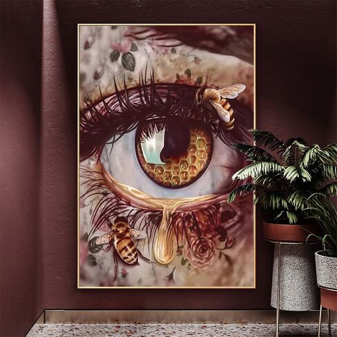 MMAHD Diamond Art Painting Kits for Adults,DIY 5D Round Full Drill Art Eye Diamond Art,Perfect for Relaxation and Home Wall Décor(11.8×15.8Inches) in Saudi Arabia
