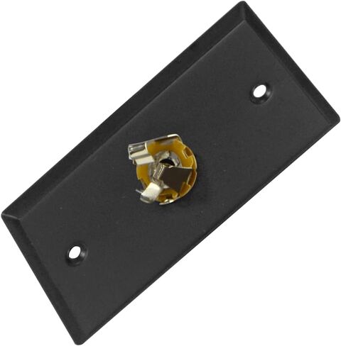 Seismic Audio - SA-PLATE44 - Black Stainless Steel Wall Plate - One 1/4" TRS Stereo Jack in Saudi Arabia