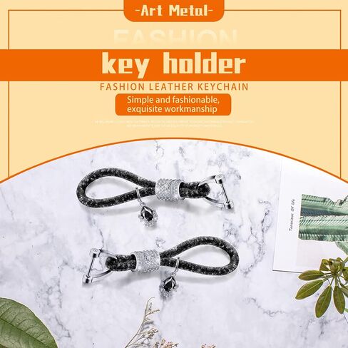1 PC Crystal Bling Car Keychain, Fashionable Glitter Key Ring, Car Key Decorations, Keychain Accessories (Silver) in Saudi Arabia