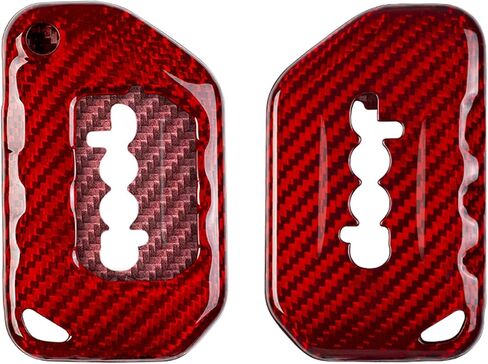 ألياف الكربون الأصلية لسيارة جيب رانجلر صحارى 4Xe JL Gladiator Key Fob Cover Case Flip in Saudi Arabia