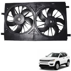 CH3115152 621-029 Engine Radiator Cooling Fan Assembly Replacement for 2007-2017 Patriot 2008-2014 Avenger 2007-2009 Caliber CH3115163 68004051AA 12V