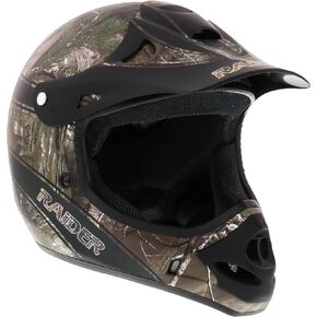 Raider Adult Ambush MX Helmet (Realtree Xtra, Medium)
