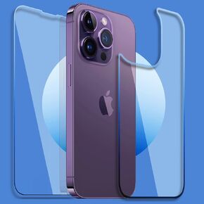 for iPhone 14 Pro Back Screen Protector and Camera Lens Protector(2+2Pack), iPhone 14 Pro Rear Tempered Glass Protector [New Version] (6.1 inch)