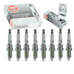 8 pc NGK V-Power Spark Plugs compatible with Dodge Dakota 4.7L V8 2000-2007