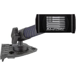 Bulletpoint Dash Mount Cell Phone Holder Compatible with 2018-2023 Jeep Wrangler JL (NOT 4xe) & 2020-2023 Jeep Gladiator Single Ball Mount Compatible with iPhone Android Smartphone (Driver Side)