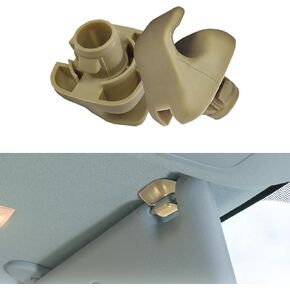 2PCS Visor Clips for Cars, Car Sun Visor Retainer Support Hook Clip, Sunvisor Holder Hook for Civic Ridgeline CR-V, Car Interior Accessories Replace#74437, 88217S04003ZA, 88217-S04-003ZA (Beige)