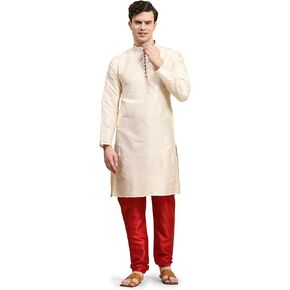 Men's Jacquard Art Silk Kurta Pajama Set