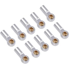 RC Link Rod Ends, 10pcs Aluminum Alloy M3 Metal Ball End Head Joint Holder Tie Accessory for Axial SCX10 1/10 RC Car