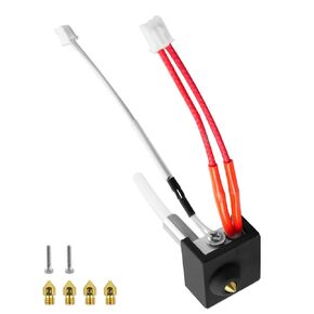 𝟮𝟬𝟮𝟰 Hotend Heating Block Kit Fit for ELEGOO Neptune 3 Pro/Neptune 3 Plus 3D Printer, with 4PCS 0.4mm Brass Nozzles for 3D Printer Accessories