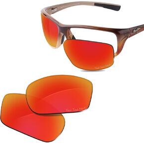 100% Precise-Fit Replacement Sunglass Lens for Maui Jim Spartan Reef MJ278-63.5mm - Polarized Advanced Black