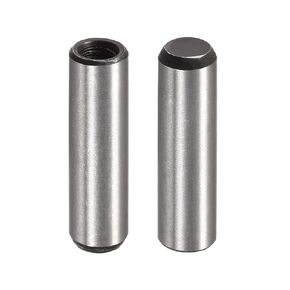 uxcell M6 Internal Thread Dowel Pin 2pcs 10x90mm Chamfering Flat Carbon Steel Cylindrical Pin Bed Bookshelf Metal Devices Industrial Pins