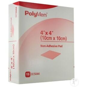 Polymem 4" X 4" Non-Adhesive Polymeric Membrane Dressing (15/Box)