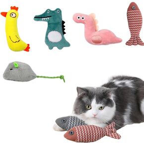 5Pcs Catnip Toys for Cats Catnip Toys Cat Toys Cat Toys for Indoor Cats Interactive Cat Toy Cat Chew Toy Cat Pillow Toys Plush Toys Bluey Plush Toys Plush Toy