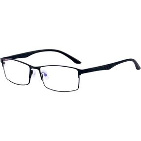 ALWAYSUV Shortsighted Distance Glasses TR90 Full Frame Myopia Glasses -2.5 Men Women Black