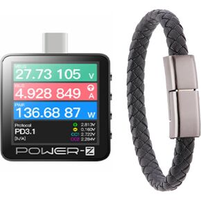 Power-Z KM003C Portable USB-C Fast Charging Tester +USB Handline PD3.1 QC5.0 Digital Voltmeter in Saudi Arabia