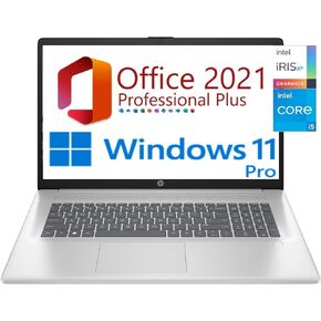 كمبيوتر محمول للأعمال HP مقاس 17.3 بوصة HD+، الجيل الثالث عشر Intel Core i5-1334U (10 مراكز، 12 خيط)، ذاكرة الوصول العشوائي 32 جيجابايت، 1 تيرابايت SSD، مكتب مجاني مدى الحياة 2021، HDMI، WiFi 6، BT5، Windows 11 Pro (ذاكرة الوصول العشوائي 32 جيجابايت | 1 ت in Kuwait